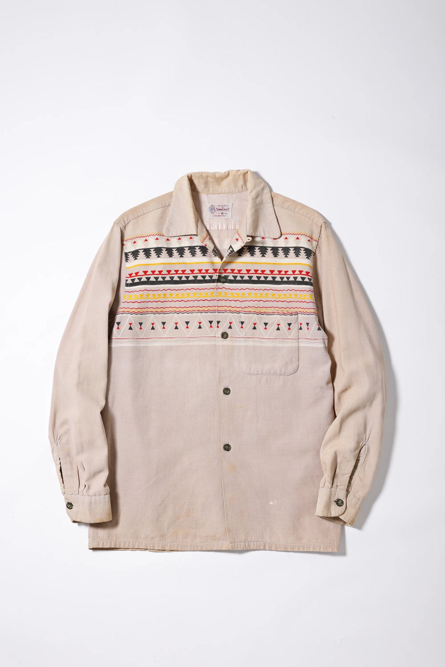 Ombre Plaid Flannel Shirt back view