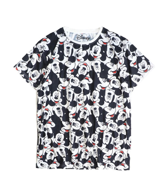 MICKEY MOUSE"AOP HEADS"TEE