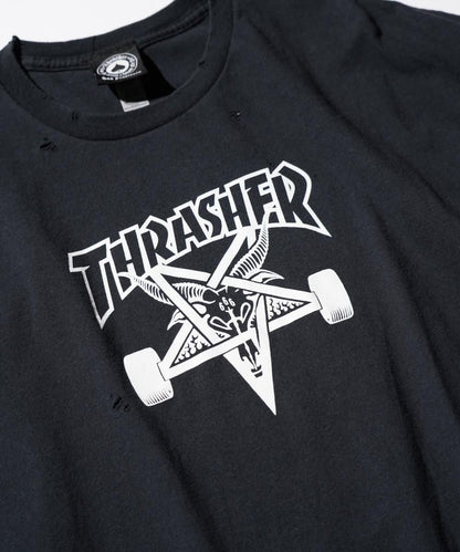THRIFTY DAMAGE SKATE TEE "THRASHER SKATE GOAT"
