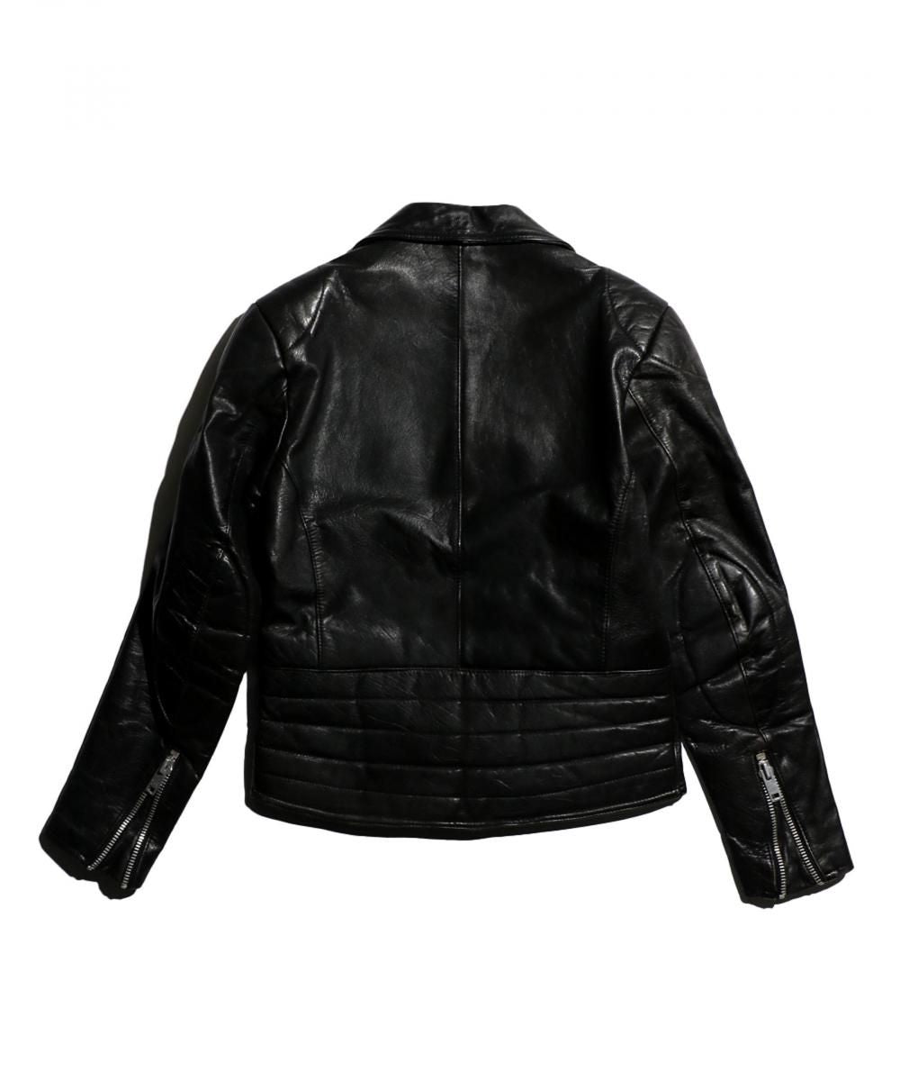 VINTAGE /  1970-1980's STUDDED DOUBLE RAIDERS JACKET WITH EURO MOTORCYCLE BADGES