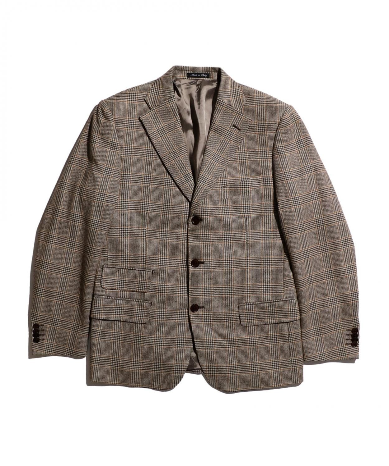VINTAGE / OLD SARTORIA ROSSI GLENURQUHART CHECK 3BUTTONS JACKET MADE IN ITALY