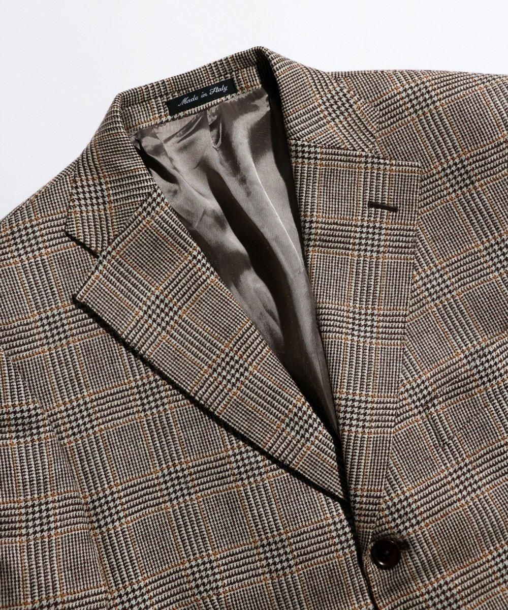 VINTAGE / OLD SARTORIA ROSSI GLENURQUHART CHECK 3BUTTONS JACKET MADE IN ITALY