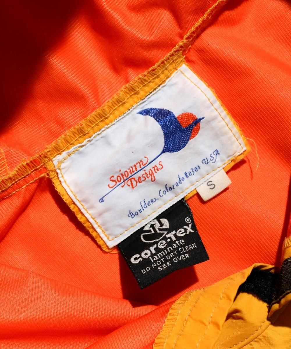 VINTAGE / 1980's- SOJOURN DESIGNS BOULDER COLORADO GORE-TEX BRIGHT COLOR PULLOVER ANORAK