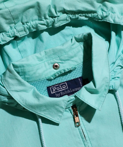 VINTAGE / 1990's- Polo Ralph Lauren LIGHT WEIGHT FABRIC HARRINGTON JACKET WITH HOODED