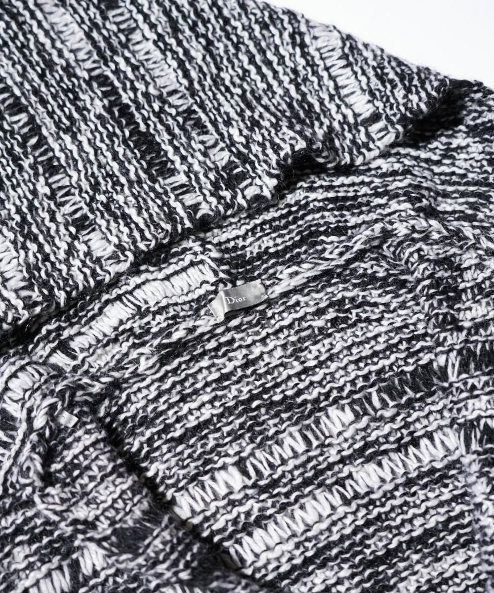 OLD / DIOR HOMME KNIT HOODED CAPE 2005AW by Hedi Slimane