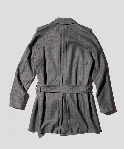 OLD / DIOR HOMME TWEED TRENCH COAT 2008AW by Kris Van Assche