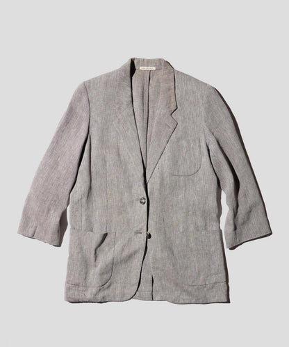 OLD / HERMES LINEN TAILORED JACKET-MARTIN MARGIELA ERA