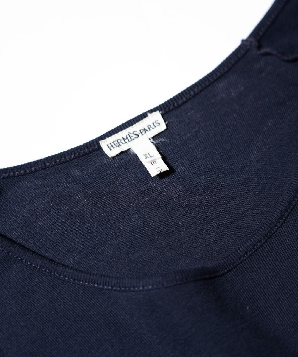 OLD / HERMES WOMEN'S SLEEVE PATTERNED THREE-QUARTER SLEEVE TEE-MARTIN MARGIELA ERA