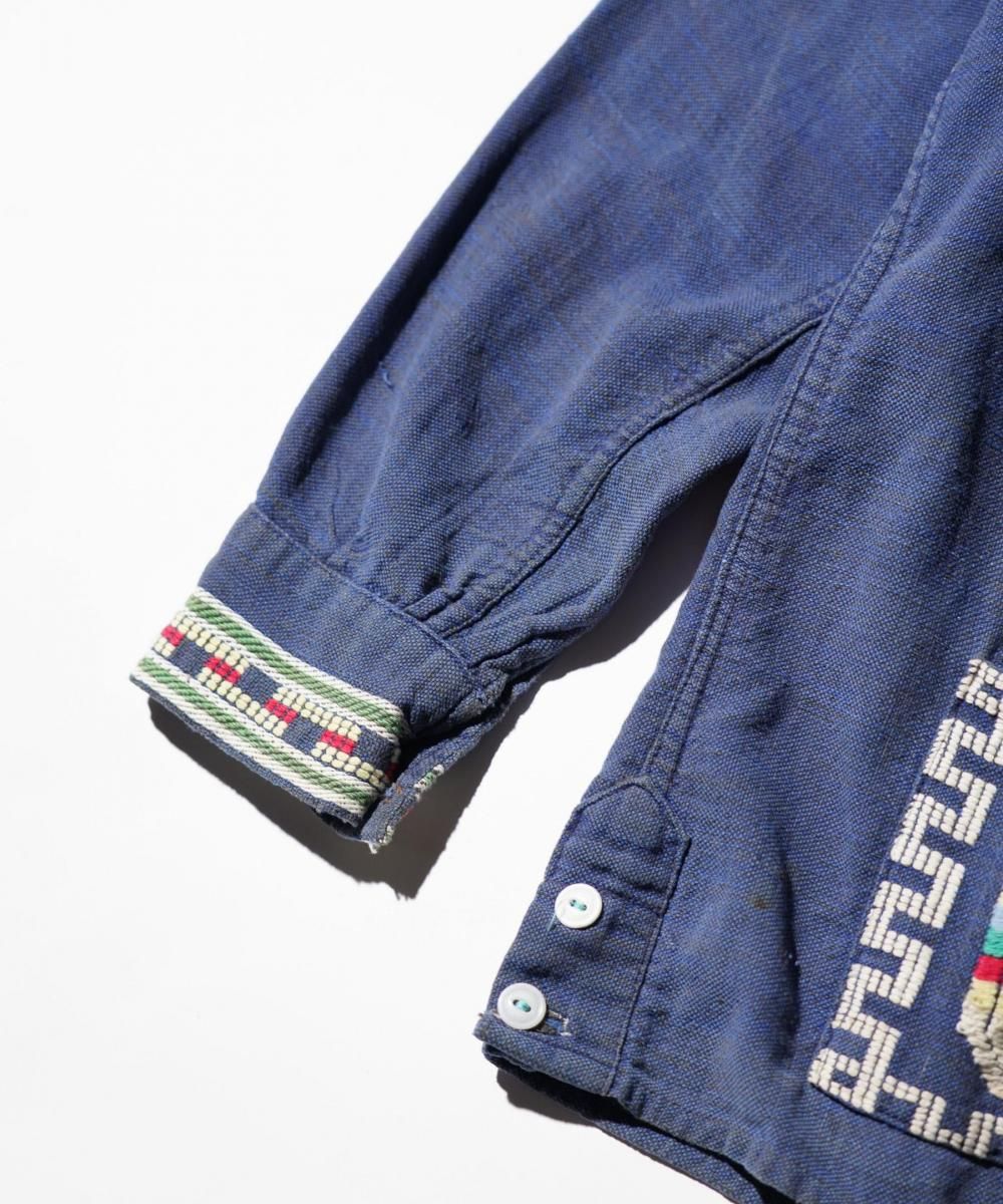 OLD / FOUR POCKETS QUETZAL EMBROIDERY GUATEMALA SHIRT