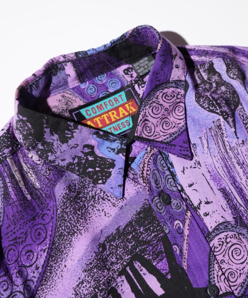 OLD / COMFORT ATTRAK FITNESS ALL OVER PRINT LONG SLEEVE SHIRT