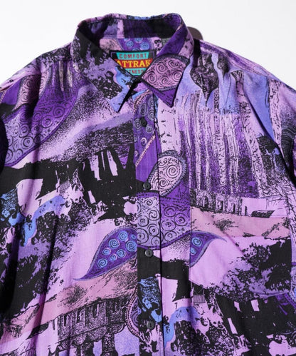 OLD / COMFORT ATTRAK FITNESS ALL OVER PRINT LONG SLEEVE SHIRT
