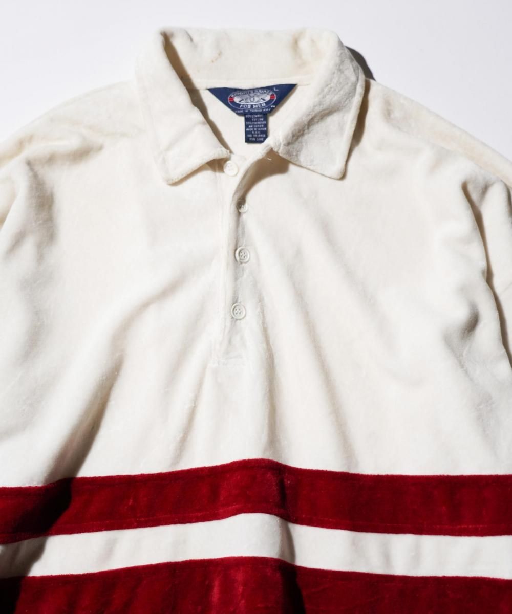 OLD / KNIGHTS BRIDGE VELOUR COLOR BLOCK POLO SHIRT