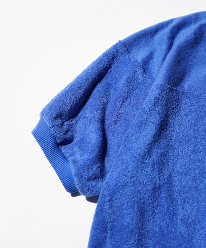 OLD / BLUE TERRY CLOTH FOOTBALL T-SHIRT
