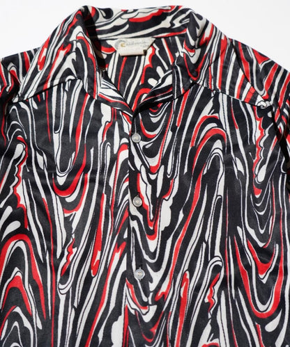 OLD / 1970’s- CALIFORNIA VINTAGE ABSTRACT PATTERN SHIRT