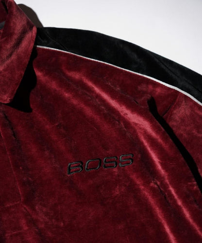OLD / BOSS BY I.G.DESIGN VELOUR COLOR BLOCK POLO SHIRT