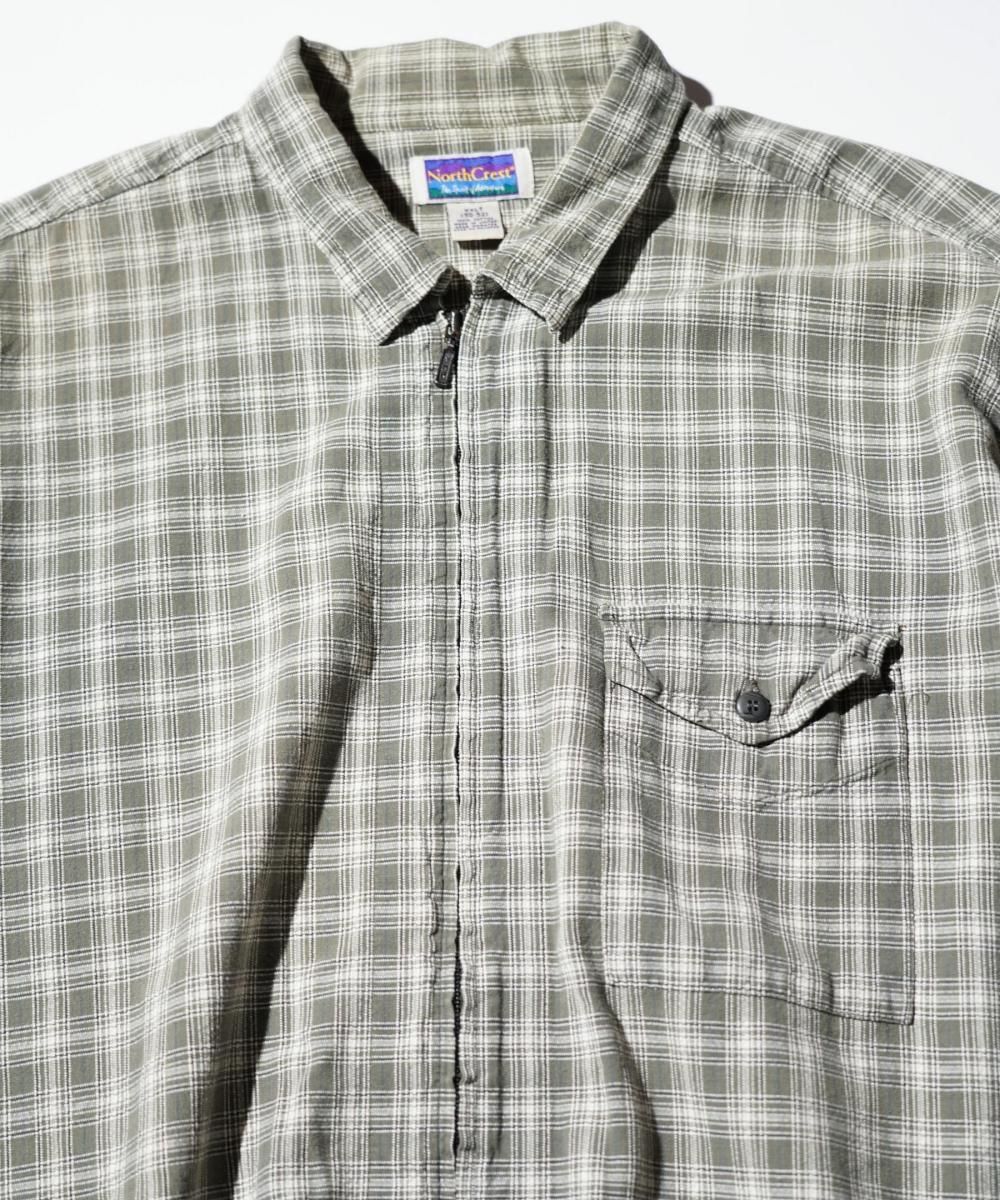 OLD / NORTH CREST COTTON STRIPE FULL-ZIP OUTDOOR SHIRT