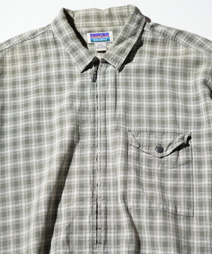 OLD / NORTH CREST COTTON STRIPE FULL-ZIP OUTDOOR SHIRT