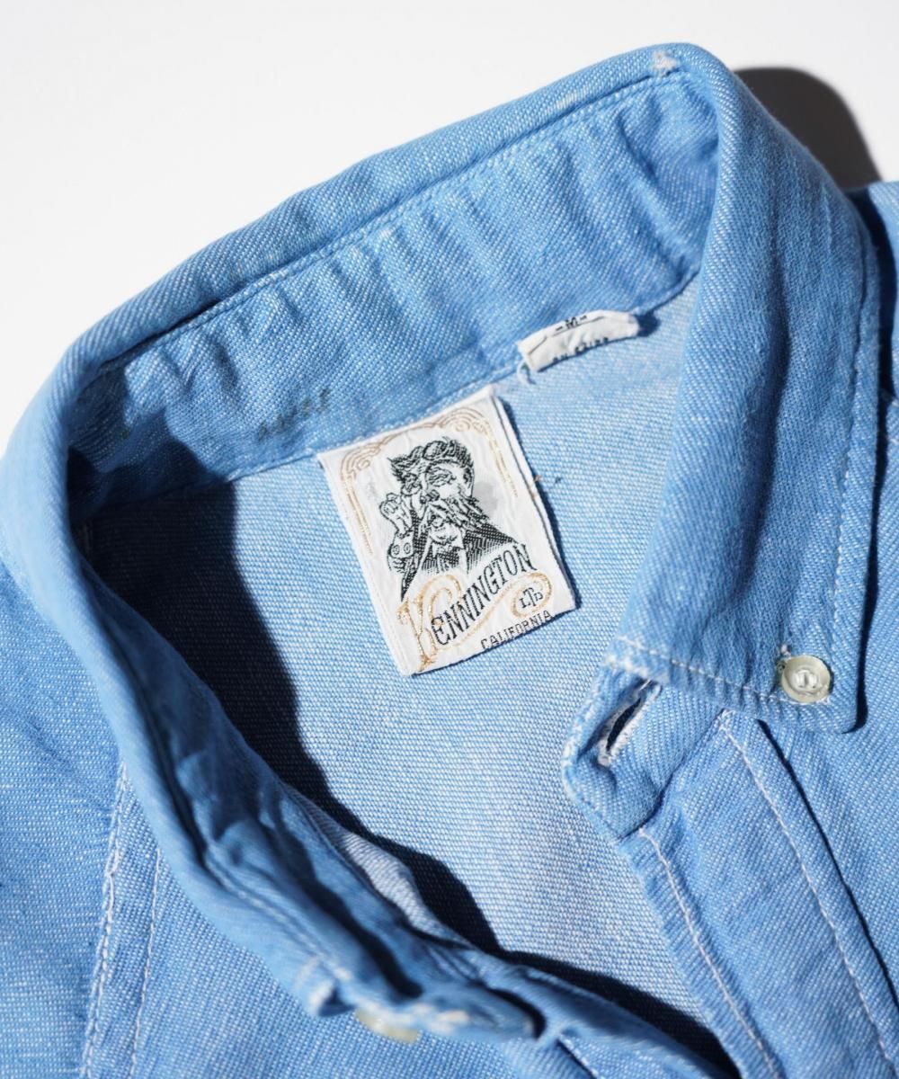 OLD / KENNINGTON RAGLAN SLEEVE CHAMBRAY SHIRT