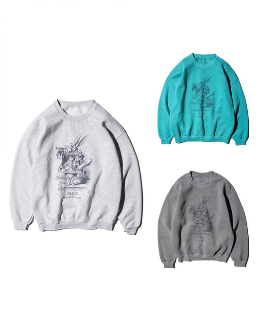 "WHITE RABBIT" CREW SWEAT