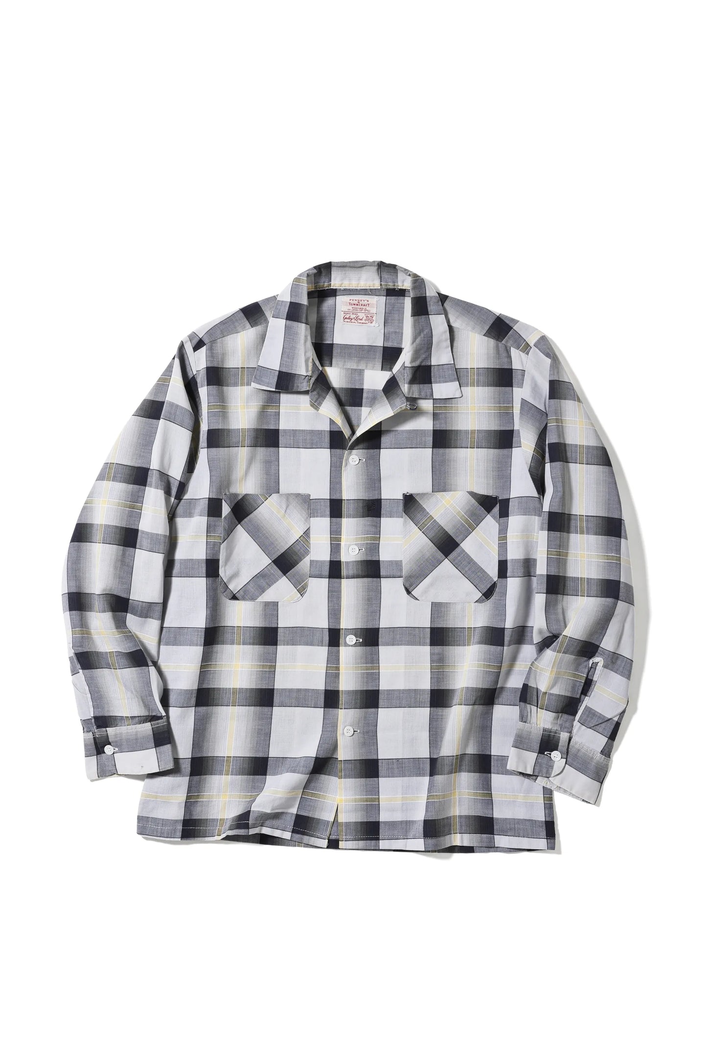 Ombre Plaid Flannel Shirt front view