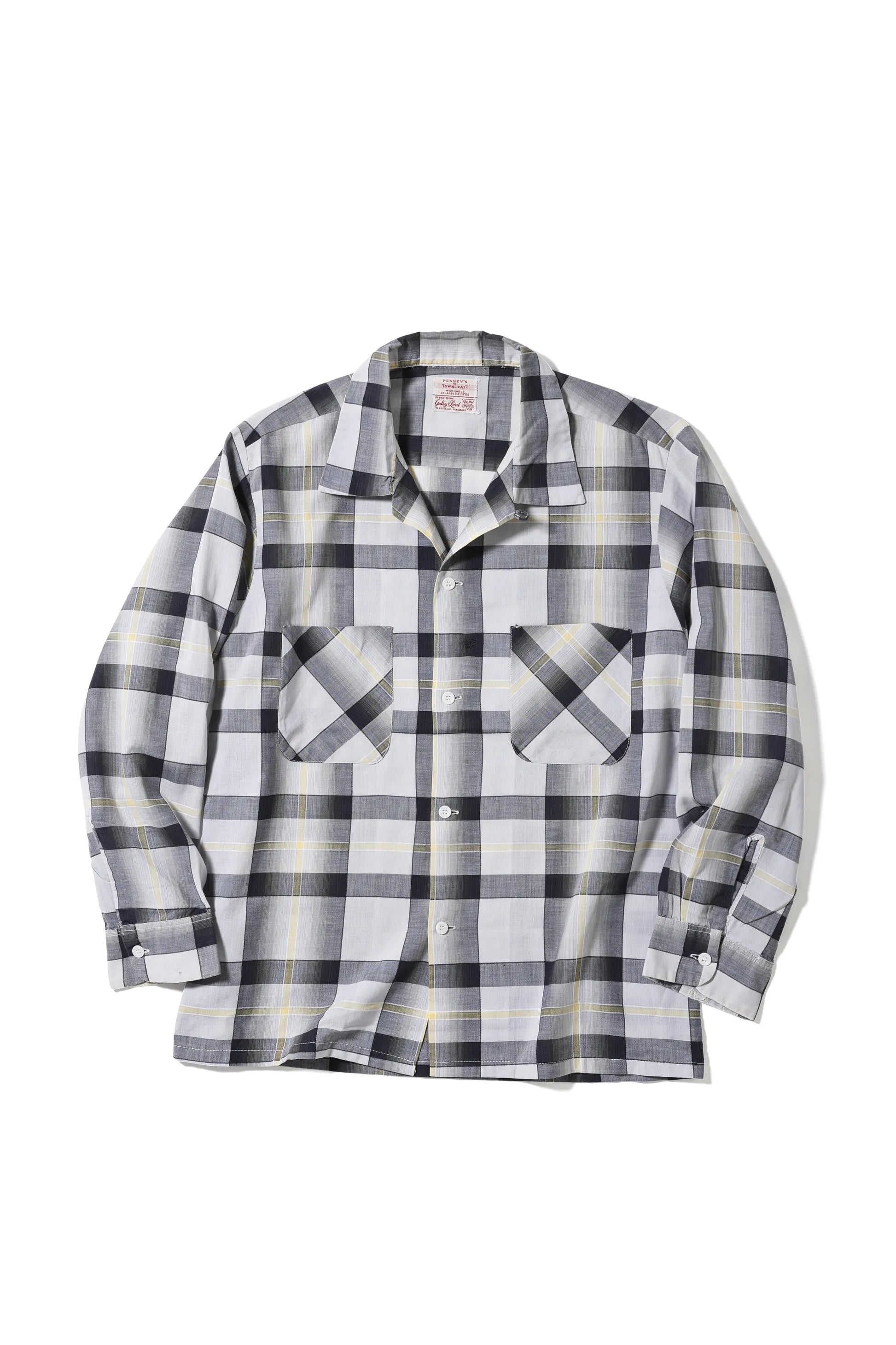 Ombre Plaid Flannel Shirt front view