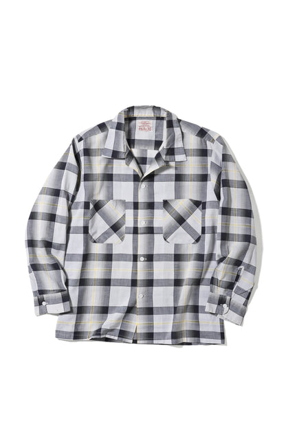 Ombre Plaid Flannel Shirt front view