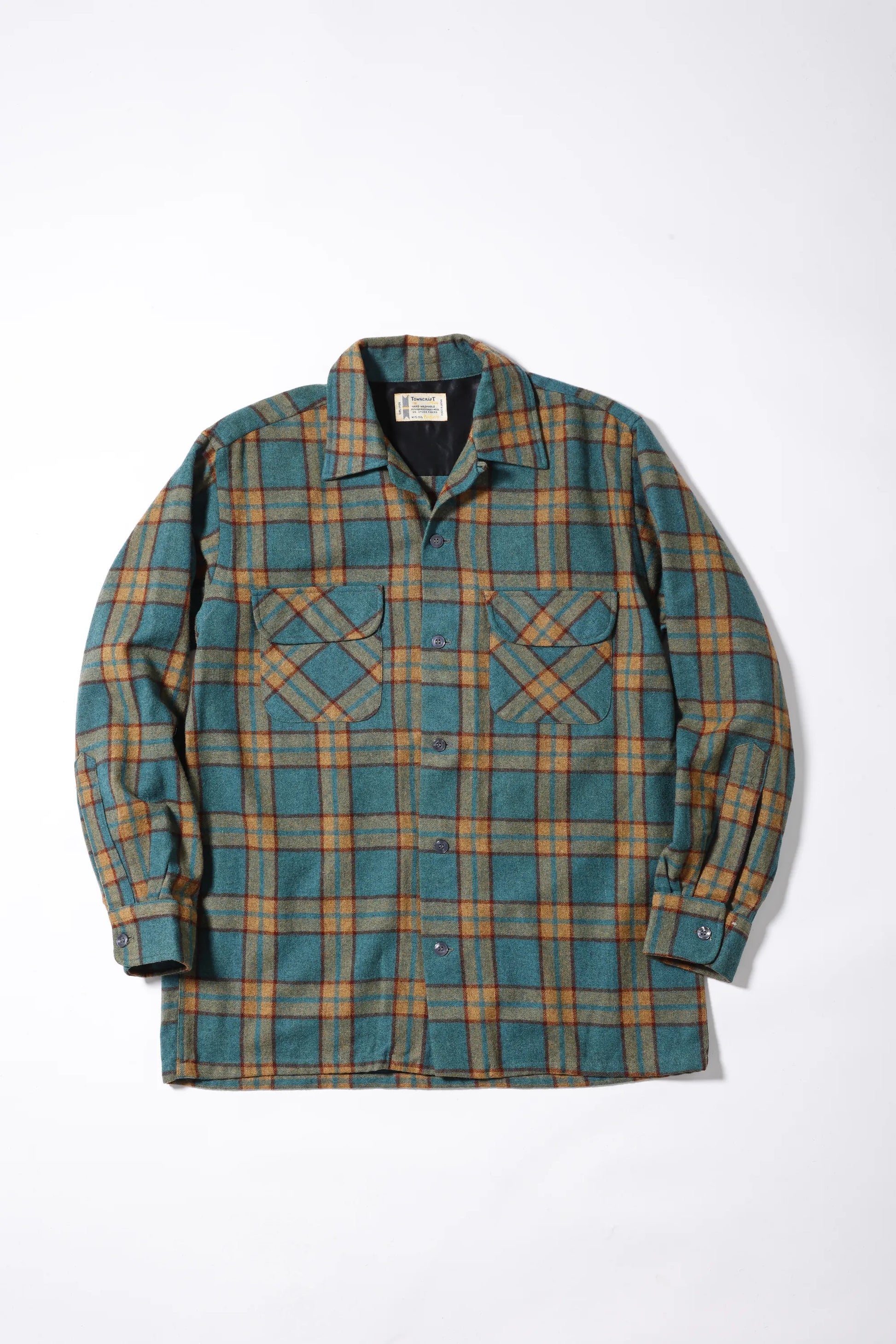 Ombre Plaid Flannel Shirt side view