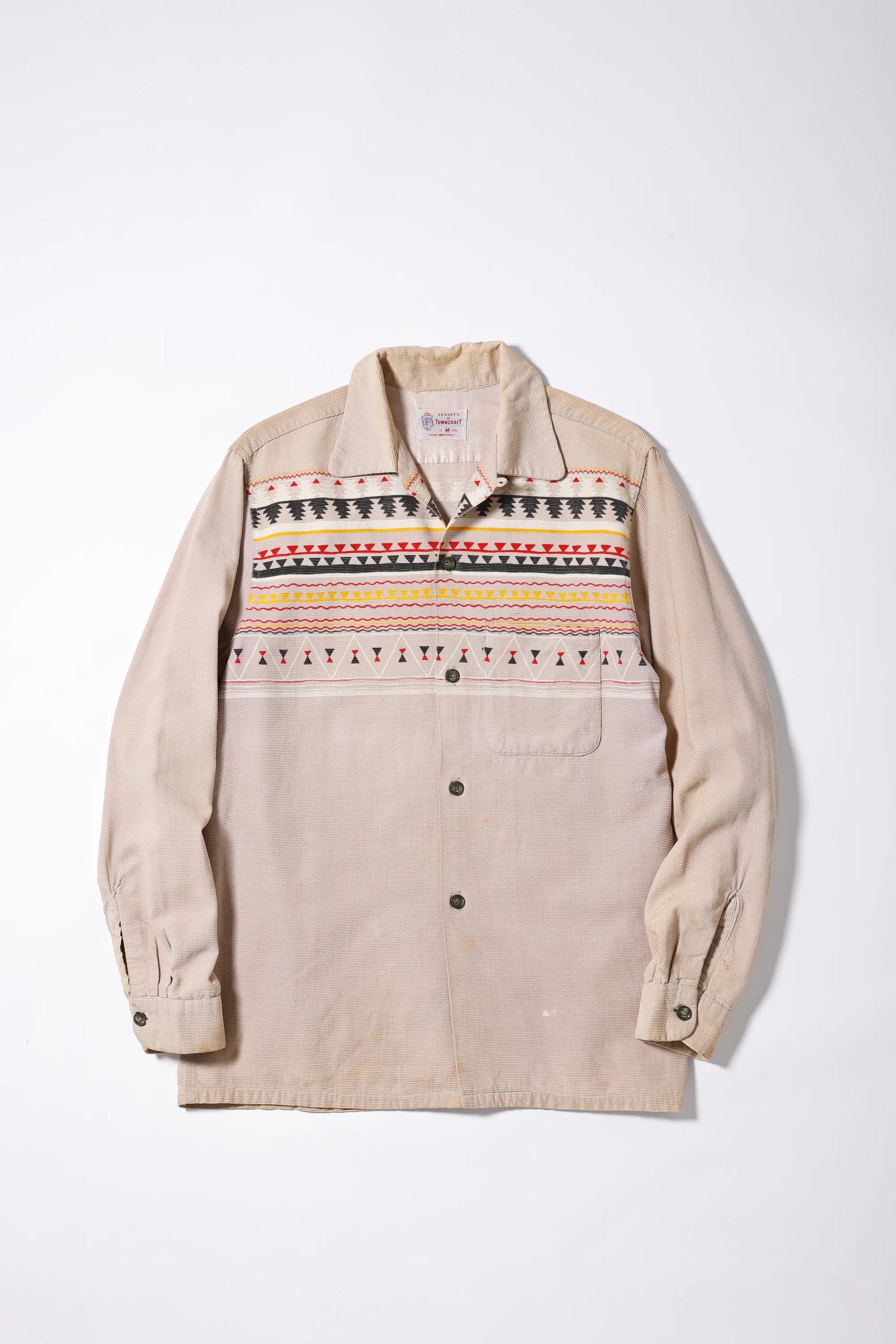 Ombre Plaid Flannel Shirt back view